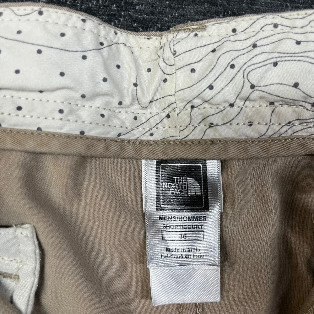 The North Face Cargo Pants Mens 36 Beige Good Utility Hiking Flat Front Cotton